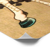 Samurai On Horseback door Kuniyoshi Poster (Hoek)