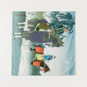 Samurai on Horses Hasegawa Sadanobu III 1950 Wandkleed (Voorkant (horizontaal))