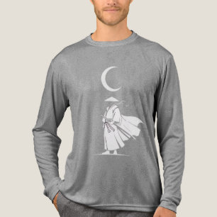 Samurai onder de halve maan – Minimalistisch Japan Tri-Blend Shirt