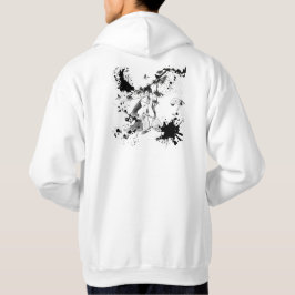 Samurai onder dennenboom - Sumi-e inktstijl Hoodie