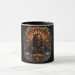 Samurai Oni Biker, Rijden Is Leven Est 1969 Route  Mok