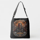 Samurai Oni Fietstas voor Vrouwen Crossbody Tas (Achterkant)