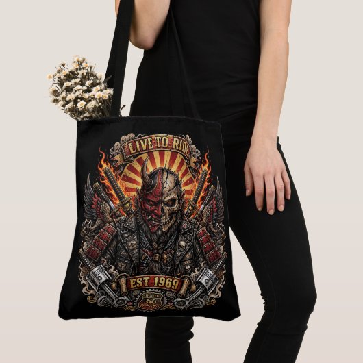 Samurai Oni Fietstas voor Vrouwen Tote Tas (Dichtbij)