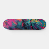 Samurai Oni Mask Graffiti Art – Limited Edition Persoonlijk Skateboard (Horizontaal)