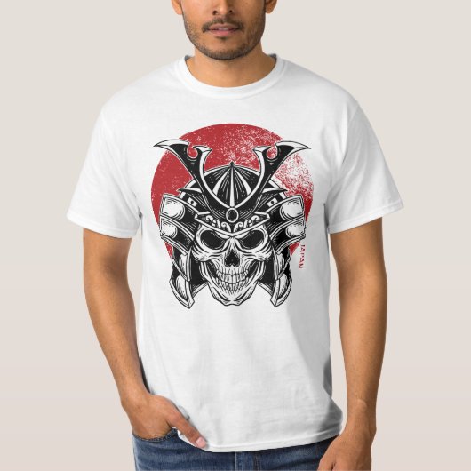 Samurai Oni Mask/ Masculina Máscara Samurai Oni T-shirt (Voorkant)