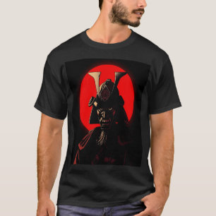 Samurai Oni-masker - Krachtige Japanse rode maan k T-shirt
