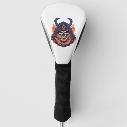 Samurai Oni Skull Golfheadcover (Voorkant)
