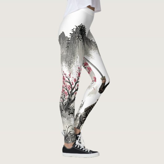 Samurai op de brug onder de rode maan leggings (Rechts)