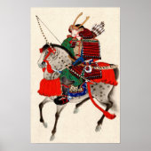 Samurai op Horseback 1878 Poster (Voorkant)