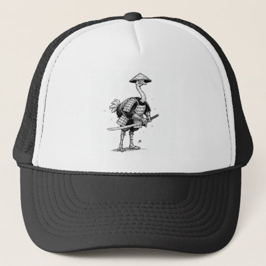 Samurai Ostrich Trucker Pet (Voorkant)