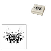 Samurai oud demonmasker v0 rubberstempel (Gestempeld)