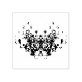 Samurai oud demonmasker v0 rubberstempel (Afrduk)