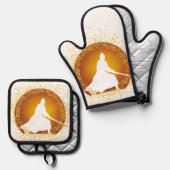 samurai ovenwant & pannenlap set (Voorkant / Achterkant)