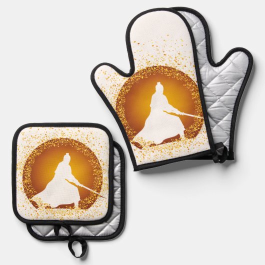 samurai ovenwant & pannenlap set (Voorkant / Achterkant)