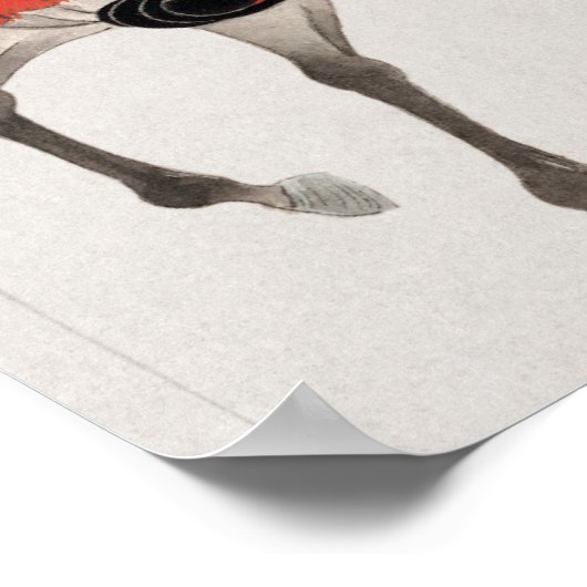 Samurai over horseback poster (Hoek)