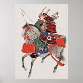 Samurai over horseback poster