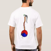 Samurai-overlijdensgedachte T-shirt (Achterkant)