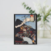 Samurai Painting, ongeveer 1800's Briefkaart (Staand voorkant)
