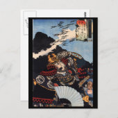 Samurai Painting, ongeveer 1800's Briefkaart (Voorkant / Achterkant)