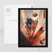 Samurai Painting, ongeveer 1800's Briefkaart (Voorkant / Achterkant)