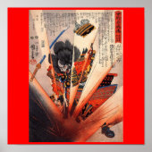 Samurai Painting, ongeveer 1800's Poster (Voorkant)