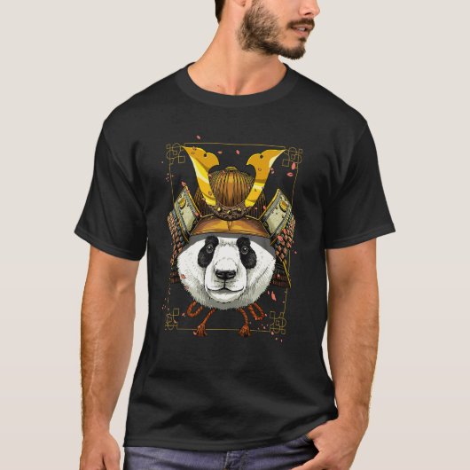 Samurai Panda Bear Japanese Warrior Bushido Japane T-shirt (Voorkant)