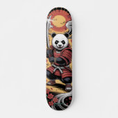 Samurai Panda Beer krijger Skateboard (Voorkant)