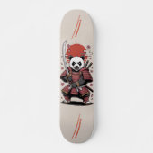 Samurai Panda Beer krijger Skateboard (Voorkant)