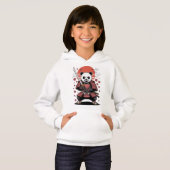 Samurai Panda Beer Meisje Pullover Hoodie (Voorkant volledig)
