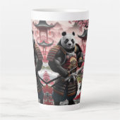 Samurai Panda in het traditionele Chinese landscha Latte Mok (Voorkant)