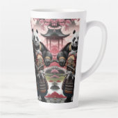 Samurai Panda in het traditionele Chinese landscha Latte Mok (Rechts)