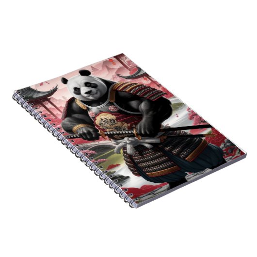 Samurai Panda in het traditionele Chinese landscha Notitieboek (Rechterzijde)