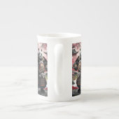 Samurai Panda in het traditionele Chinese landscha Porselein Kop (Achterkant)