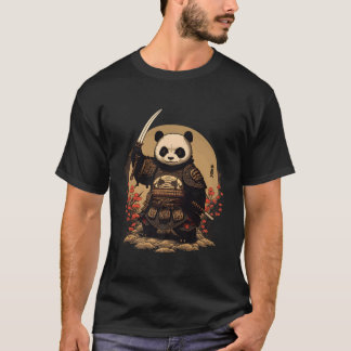 Samurai Panda Krijger Japanse Ninja Panda Kawaii T-shirt