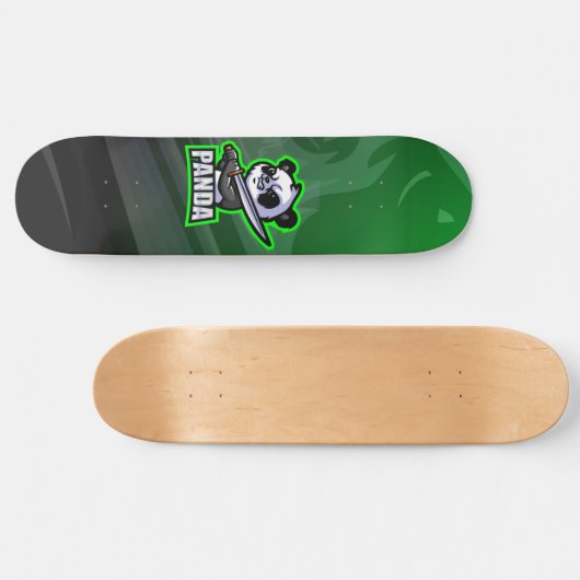Samurai Panda Mascot Esport Skateboard (Horizontaal)
