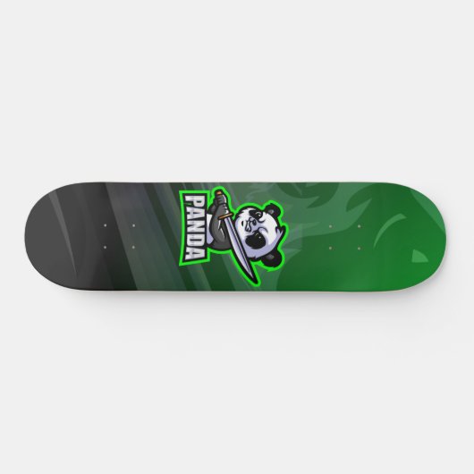 Samurai Panda Mascot Esport Skateboard (Horizontaal)