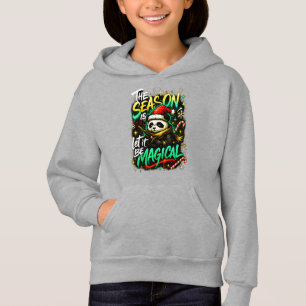 Samurai Panda Meisjes Hoodie Magische Kerst kunst