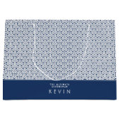 Samurai Patroon Gepersonaliseerde Groomsman| Groot Cadeauzakje (Voorkant)