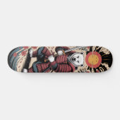 Samurai Polar Bear warrior Skateboard (Horizontaal)