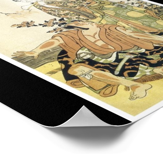 Samurai, Poster of Japanese painting c. mid 1780's (Hoek)