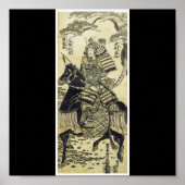 Samurai-Poster van Japans schilderij c. late jaren Poster (Voorkant)