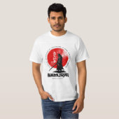Samurai Print Cotton T-Shirt – Bold & Stylish  (Voorkant volledig)