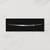 Samurai-profielkaart Mini Visitekaartje (Achterkant)