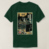Samurai Programmer 2 Computer Science Ukiyoe Japan T-shirt (Design voorkant)