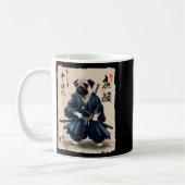 Samurai Pug Japanese Anime Dog Pug Lover Funny For Koffiemok (Links)