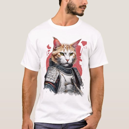 Samurai Punk Cat T-shirt (Voorkant)