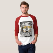 Samurai Raglan T-shirt (Voorkant volledig)