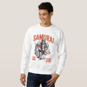 Samurai Ramen – Japanse krijger noedel Aziatisch e Trui (Voorkant volledig)