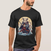Samurai rat Basic Donker T-shirt (Voorkant)