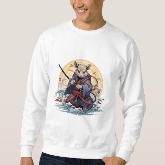 Samurai rat Basic T-shirt (Voorkant)